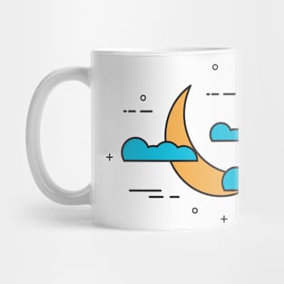 moon and clouds Mug